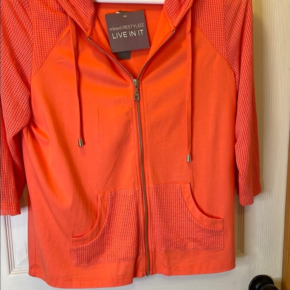 Christopher & Banks Orange Long Sleeve Tee - Picture 4 of 6